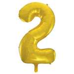 Load image into Gallery viewer, Gold Foil Number Balloon