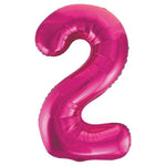Load image into Gallery viewer, PInk Foil Number Balloon