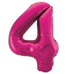Load image into Gallery viewer, PInk Foil Number Balloon