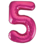Load image into Gallery viewer, PInk Foil Number Balloon