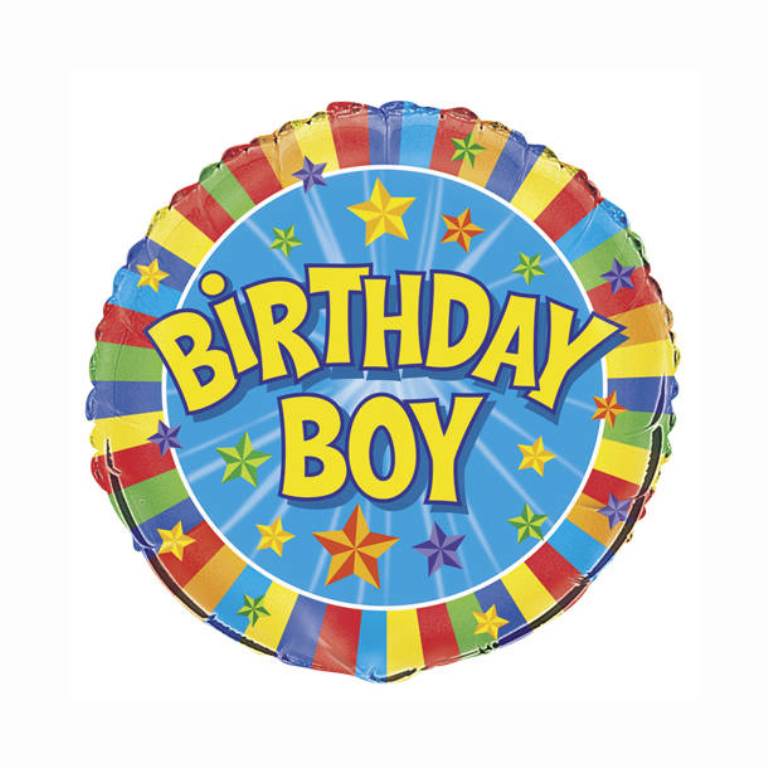 Birthday Boy Round Foil Balloon 
