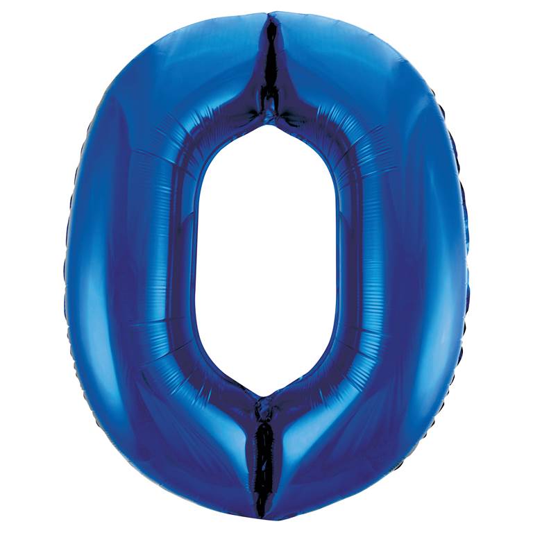Blue Foil Number Balloon