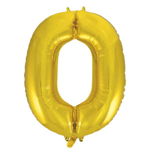 Gold Foil Number Balloon