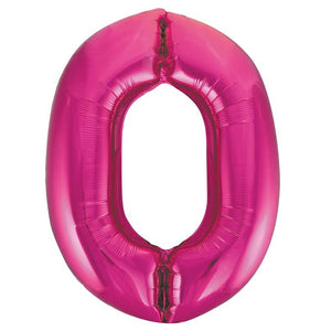 PInk Foil Number Balloon