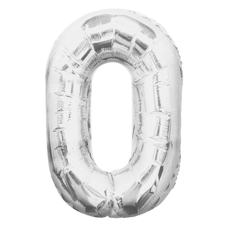 Silver Foil Number Balloon