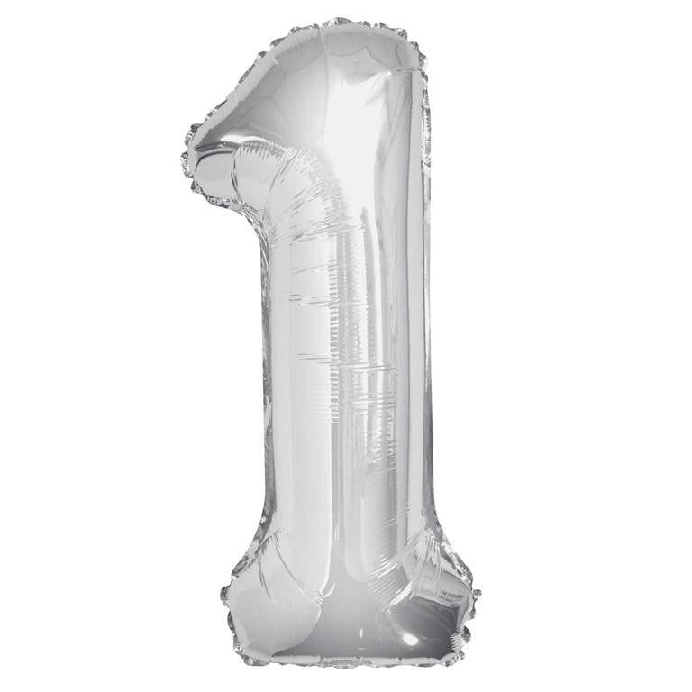Silver Foil Number Balloon