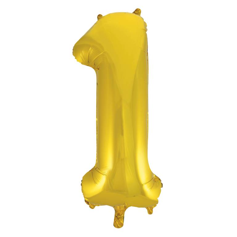 Gold Foil Number Balloon