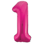 Load image into Gallery viewer, PInk Foil Number Balloon
