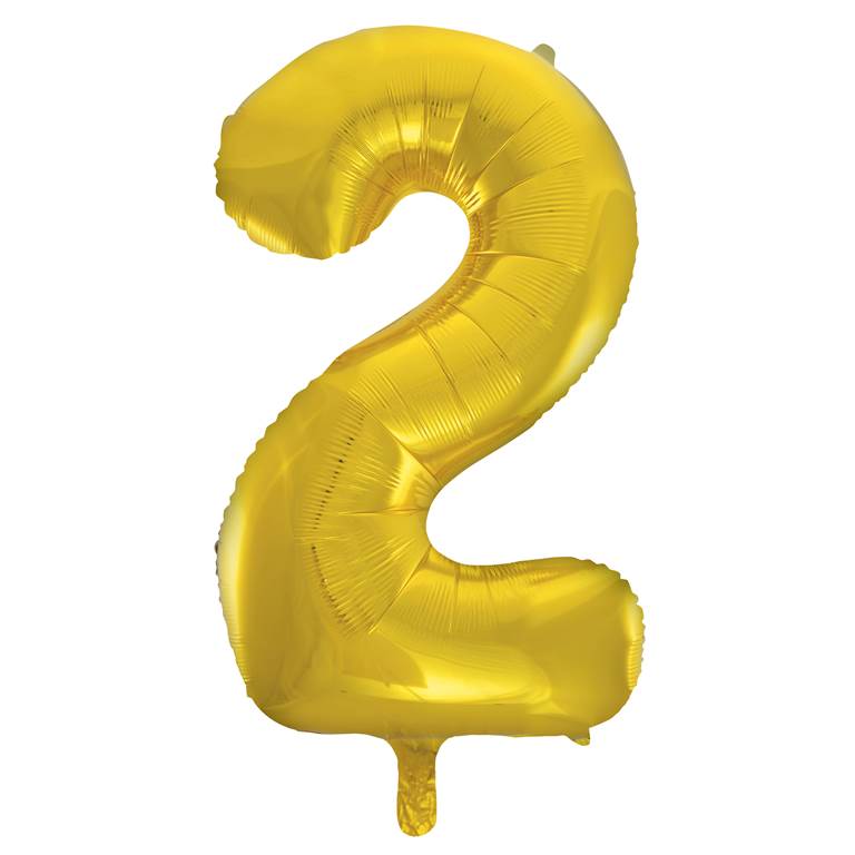Gold Foil Number Balloon