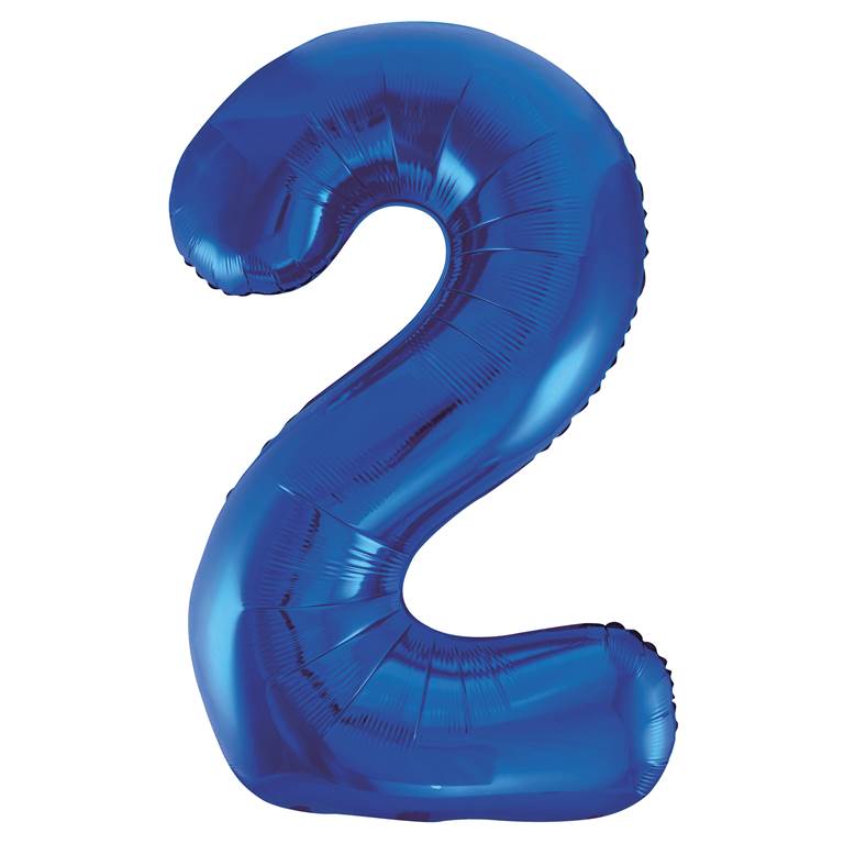Blue Foil Number Balloon