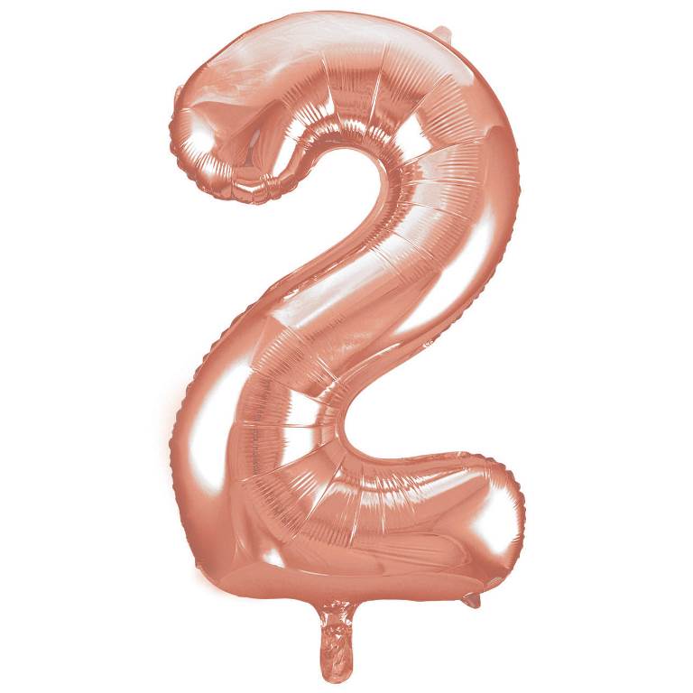 Rose Gold Foil Number Balloon