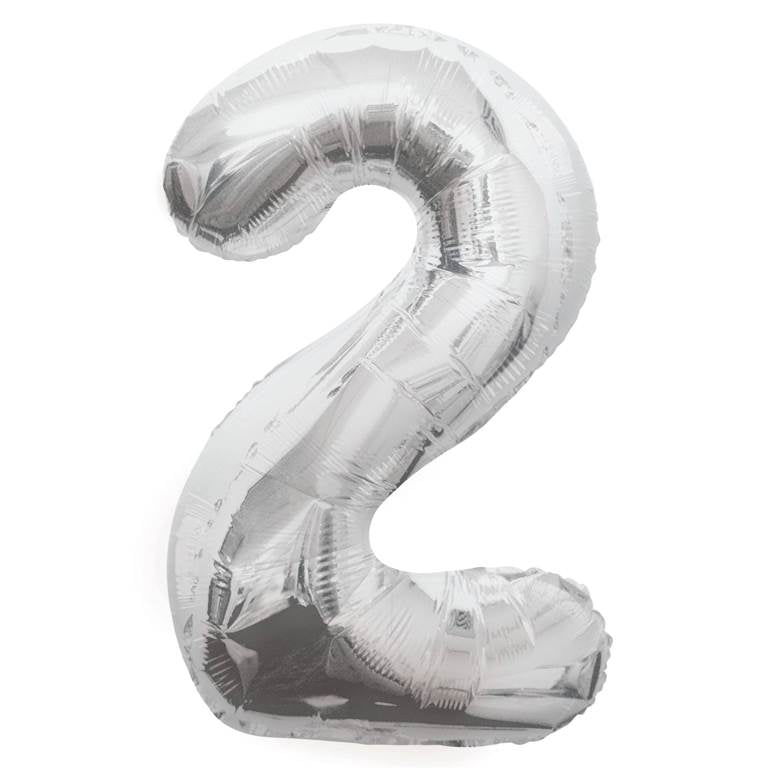 Silver Foil Number Balloon