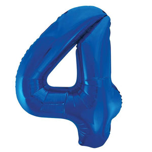 Blue Foil Number Balloon