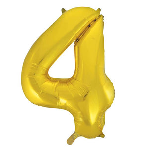 Gold Foil Number Balloon