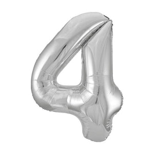 Silver Foil Number Balloon