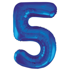 Blue Foil Number Balloon