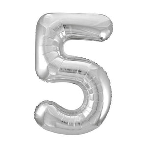 Silver Foil Number Balloon