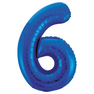 Blue Foil Number Balloon