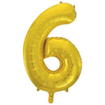Load image into Gallery viewer, Gold Foil Number Balloon
