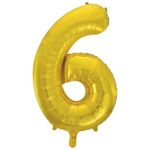 Gold Foil Number Balloon