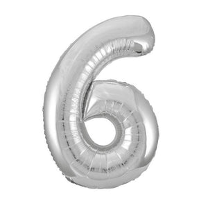 Silver Foil Number Balloon