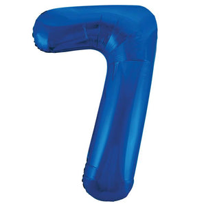 Blue Foil Number Balloon