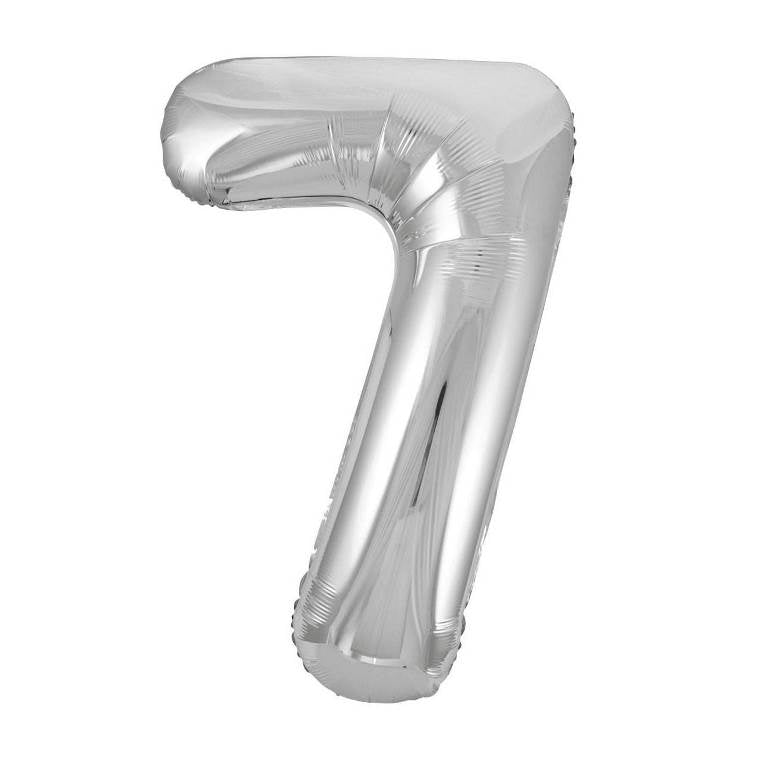 Silver Foil Number Balloon