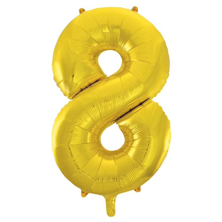 Gold Foil Number Balloon