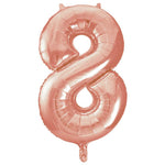 Load image into Gallery viewer, Rose Gold Foil Number Balloon
