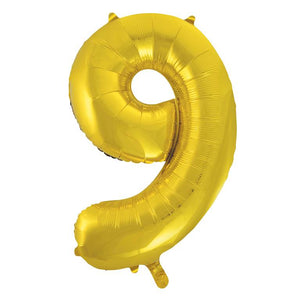 Gold Foil Number Balloon