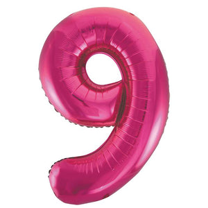 PInk Foil Number Balloon
