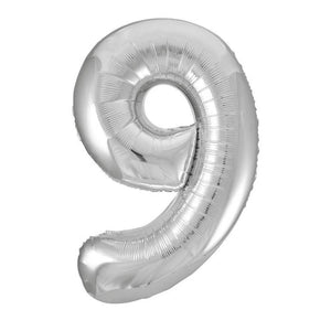 Silver Foil Number Balloon