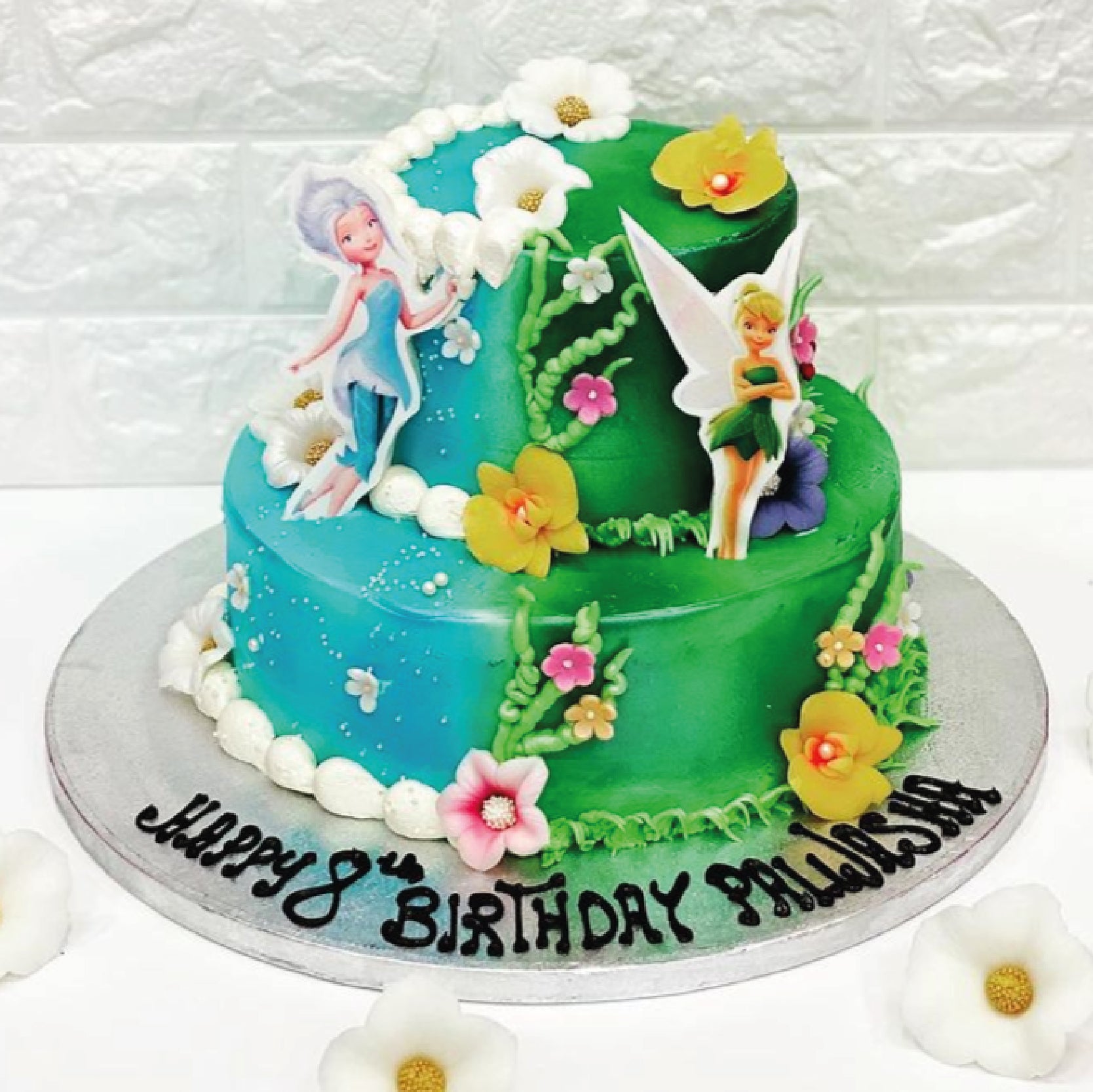 Tinkerbell and Periwinkle Cake
