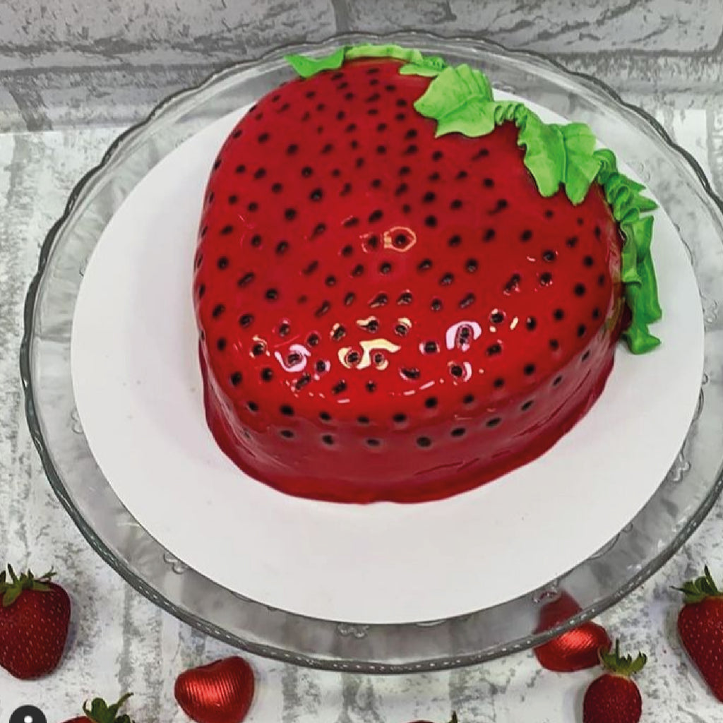 Strawberry Glaze Bespoke Cake London