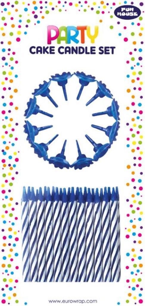 Cake Candle Set Blue
