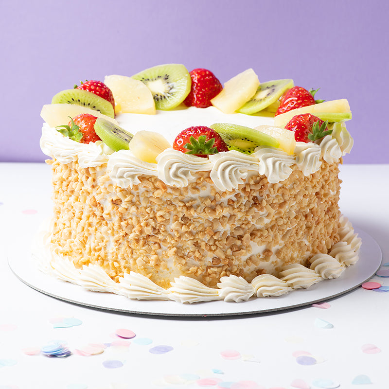 Raspberry Sprinkles Cake, funfetti cake | Lily Vanilli Bakery London