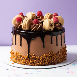 Best Tall Chocolate Drip Eggless Cake - Cake Bakery Shop in Croydon - CakeWalk London