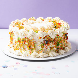 Delicious Eggless Rainbow Cake - Fresh Cream Rainbow Cake in London - CakeWalk London