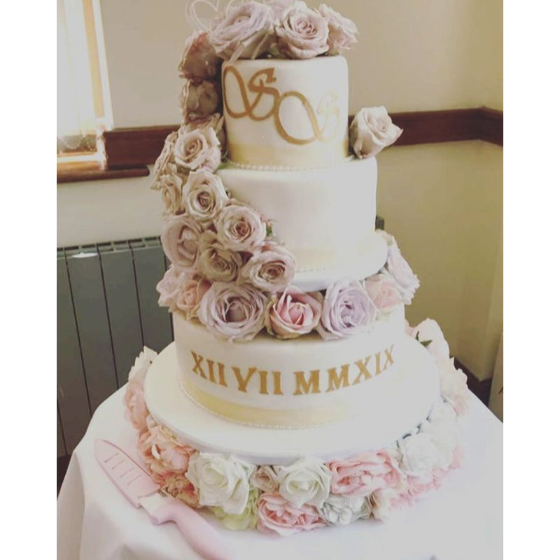 Three tier wedding cake in store